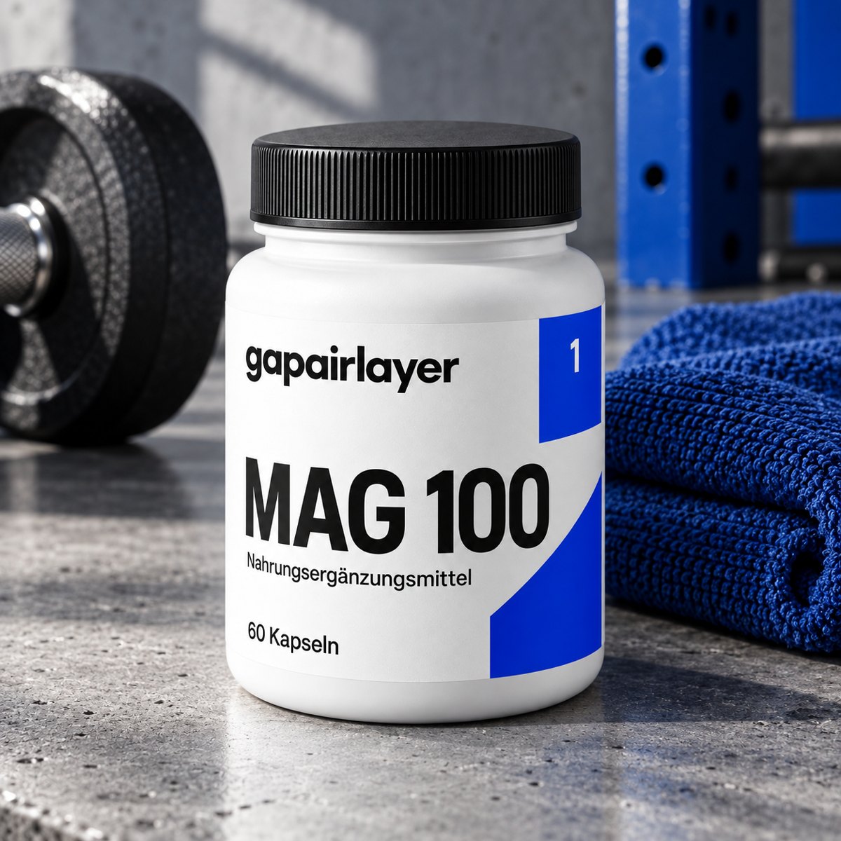 Magnesiumdose in einer zweiten fotografischen Ansicht